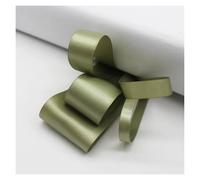 Satin Ribbon 5 Yards Moss Green Grosgrain Satin Ribbon for Packing Christmas Party Decoration Handmade DIY 16 25 38 MM(Soft Pine,6 MM)