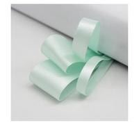 Satin Ribbon 5 Yards Moss Green Grosgrain Satin Ribbon for Packing Christmas Party Decoration Handmade DIY 16 25 38 MM(Ice Mint,6 MM)
