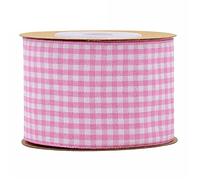 Satin Ribbon Black White Gingham Ribbon 100% Polyester Woven Edge 5m Plaid Ribbon Checked(15mm)