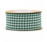 Satin Ribbon Black White Gingham Ribbon 100% Polyester Woven Edge 5m Plaid Ribbon Checked(H,38mm)