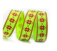 Satin Ribbon, Christmas Ribbons 0.63″ Trims Grosgrain Multicolor Organza Satin Metallic(D,50yard)