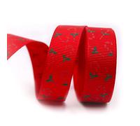Satin Ribbon, Christmas Ribbons 0.63″ Trims Grosgrain Multicolor Organza Satin Metallic(G,50yard)