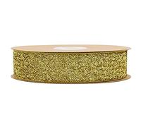 Satin Ribbon,Organza Ribbon, Metallic and Nylon Princess Glitter Ribbon Gold Silver for Floral Craft(E)