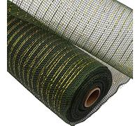 Satin Ribbon Poly Mesh Ribbon Deco Metallic Foil Mesh Rolls Mixed Color Mesh Ribbon(F)