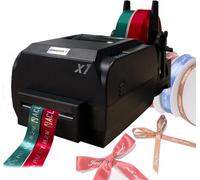 Satin Ribbon Printer Machine | Custom Text, Logo, Pattern Printing with 50+ Languages Support | Single-Stamping for Weddings, Parties, Double Row