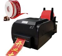 Satin Ribbon Printer Machine, Digital Stamping Printer for Packaging, 200DPI High Resolution, 150mm/s Fast Speed, Supports 50+ Languages, Double Row