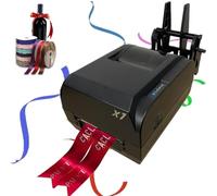 Satin Ribbon Printer Machine - Digital Thermal Hot Foil Stamping Printing for Lanyards, Textile, and Fabric Labels, Width 12-20mm