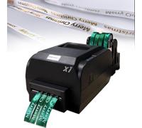 Satin Ribbon Printer with Spool Holder, Thermal Transfer Label Maker for Foil Stamping, 150mm/s, Multi-Language DIY Decorative Ribbons for Party