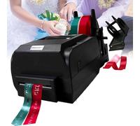 Satin Ribbon Printing Machine, 4 Row Digital Stamping Printer for Gift Wrapping and Crafting, Ideal for DIY Projects and Custom Printing