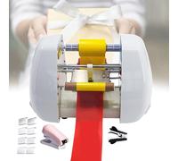 Satin Ribbon Printing Machine - Label Tapes Printer - Thermal Transfer Printer - Fast Printing Speed 80-120m/H - Includes Stapler, Staples, and Staples Remover