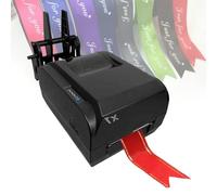 Satin Ribbon Printing Machine with Holder, Satin Ribbon Label Printer Machine, Stamping Printing Machine for Packaging, 150mm/s,Supports 50+ Languages, DIY Decorative Ribbon(Single row)