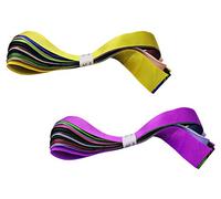 Satin Ribbon Scraps 24mm Mixed Pack of Assorted Colours 10m 20m Bundle Cut Stripes Craft DIY (20m (20 x 1m Cut Stripes))