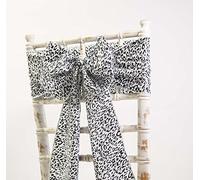 Satin Sashes and Matching Runners - Weddings Decor Events Parties - 41 Colours Available (Sash Snow Leopard)