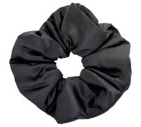 Satin Scrunchie, Pillow Hair Tie with Soft Padded Cotton, Silk Feel Sleep Hair Tie, Large Intestine Hair Rope in Black, Inspired by Zhao Lusi, for Daily Styling, Travel, and All Hair Types