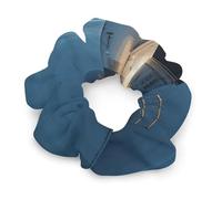 Satin Scrunchies, Lighthouse at Night Print Ponytail Scrunchies Durable Hair Bands Elastic Hair Bands with Fashionable Hair Ties for Women
