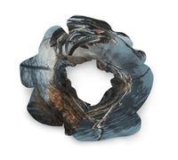 Satin Scrunchies, Mountain Bike Tournament Print Ponytail Scrunchies Durable Hair Bands Elastic Hair Bands with Fashionable Hair Ties for Women