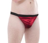 Satin Silk G-String - Size: XXXL - Colour: Tango Red