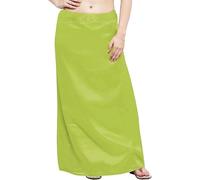 Satin Silk Saree Petticoat Solid Inskirt Underskirt Skirt Indian Sari Inner wear (UK, Alpha, One Size, Regular, Regular, Mint Green)