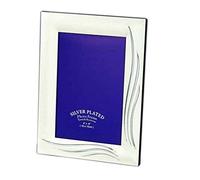Satin Silver Plated Picture Photo Frame 4" x 6" (Landscape or Portrait) Grass Blade Design