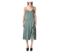 Satin Slip Dress- female- Acne Studios- Midi Dresses- Green- M- Dresses M