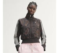 Adidas Originals Satin Snake Print Firebird Track Full Zip Sweatshirt Brown M Woman