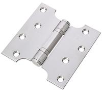 Satin Stainless Steel Button Tipped Parliament Hinges 4 x 2 x 4"