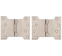 Satin Stainless Steel Button Tipped Parliament Hinges 4 x 3 x 5"