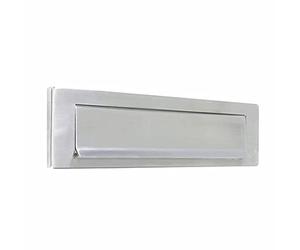 Satin Stainless Steel Gravity Letter Plate 340 X 75mm