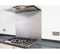 Satin Stainless Steel Splashback/Backsplash - 600 x 600mm - 1.2mm Thick - Easy to Install - for Kitchen/Cooker Hood - Fire Door Guru®