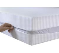 Satin Stripe Anti Bed Bug Mattress Cover Zipper Closure Full Encasement Covers 30cm Deep Anti Dust Matress Protector