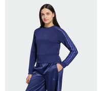 adidas Girl's Satin Sweatshirt, dark blue/Dual Indigo, 11-12 Years