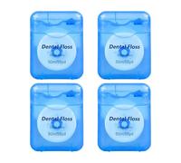 Satin Tape Dental Floss,200M Advanced Deep Clean Cool Mint Waxed Floss Tape Oral Care for Fresh Clean Feel (4 Packs of 50m)