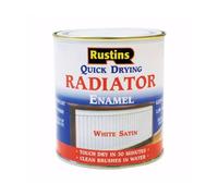Rustins RADS250 Quick Dry Radiator Enamel Paint Satin White 250Ml