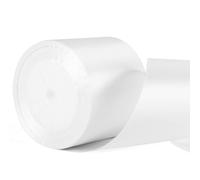 Satin White Ribbon for Weddings, Gift Wrapping & Crafting - 75mm Wide x 3" Thick