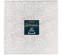 Culpitt Satinara, 12" Cake Board, Cake Drum, Individually Wrapped, Silver Foil Covered, 12mm thick - 12 Inch Square, Single