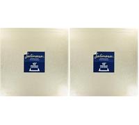 Satinara Cake Board | Gold | 12" Cake Drum, Pale Gold Foil Covered, 12mm Thick - 12 Inch Square, Single (Pack of 2)