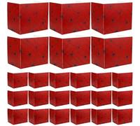 SATINIOR 24 Pcs Privacy Folders for Students, Desk Dividers for Classroom Testing, Student Privacy Boards Classroom Must Have, School Teacher Supplies(Spider Web Style,Red)
