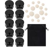 SATINIOR 27 Pieces Clarinet Cork Replacement Kit with 10 Pcs Clarinet Thumb Rest Cushion and 17 Pcs Pads Bb Woodwind Instrument Pads Instrument Accessories Repair Parts with Black Velvet Bag