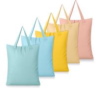 SATINIOR 5 Pcs Large Travel Laundry Bags with Handle Waterproof Washable Dirty Clothes Bags for Wet Dry Gym Workout Swimming Pool Swimsuit Yoga Laundry College Dorm (Bright Color)