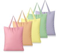 SATINIOR 5 Pcs Large Travel Laundry Bags with Handle Waterproof Washable Dirty Clothes Bags for Wet Dry Gym Workout Swimming Pool Swimsuit Yoga Laundry College Dorm(Macaron Color)