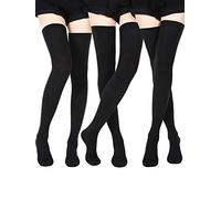 SATINIOR Extra Long Socks Thigh High Cotton Socks Extra Long Boot Stockings for Girls Women (3)