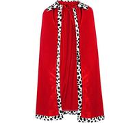 SATINIOR King and Queen Robe Cosplay Costume for Stage Performances, Halloween, Party Accessory (Adult Size, Red)