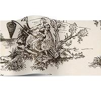 SatinWrap Luxury Printed Tissue Wrapping Paper Black and Cream Toile 5 Sheet