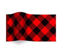 SatinWrap Luxury Printed Tissue Wrapping Paper Buffalo Plaid 5 Sheets, SD 381-200 B