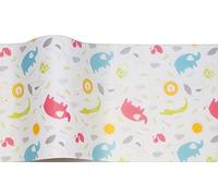 SatinWrap Luxury Printed Tissue Wrapping Paper Safari Park 5 Sheets, ptis.336