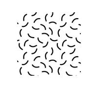 SatinWrap Luxury Printed Tissue Wrapping Paper Squiggles Black on White 5 Sheets