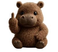 Satirical Animal Plush Dolls with Provocative Poses, Ideal for Office Desk Decor and Humorous Gag Gifts