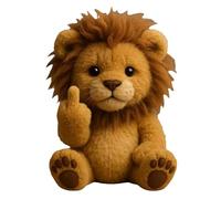 Satirical Animal Plush Dolls with Provocative Poses, Ideal for Office Desk Decor and Humorous Gag Gifts