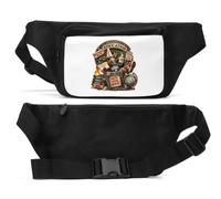 Satirical Critique of Education System Unisex Waist Bag Black