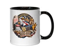 Satirical Critique of Government Spending and Oversight Ceramic Tea Coffee Mug Black
